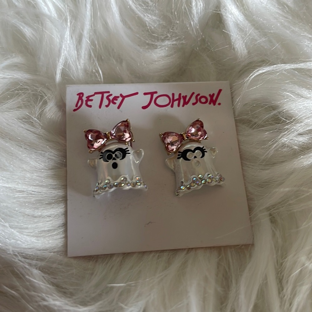 Betsey Johnson Halloween Ghost earrings